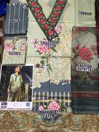 Jazmin Premium Lawn Collection 3PC Unstitched 2019 JZ-9A