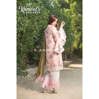 Kanwal's Designer Chiffon 3Piece Stitched KD-1802