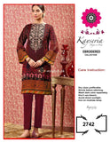 STYLE LOFT.PK Kayseria Embroidered Linen Collection Unstitched 3 Piece Suit KS19-1B