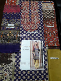 Kayseria Linen 3Piece with Chiffon Dupatta