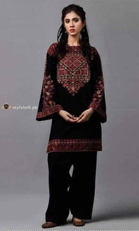 STYLE LOFT.PK KAYSERIA Linen Embroidered Unstitched 2 Piece Suit KS92F-01