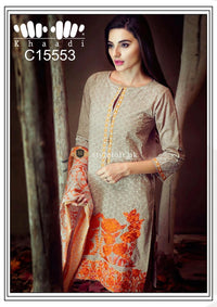 Khaadi 3Piece Unstitched Lawn Collection 2019 KH-LW1901