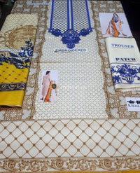 STYLE LOFT.PK Khaadi Embroidered 3 Piece Linen Collection 2019 – B19423-Beige