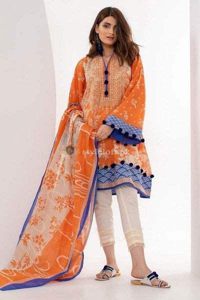 STYLE LOFT.PK Khaadi Embroidered Lawn Collection 2019 Unstitched 3 Piece Suit - 1807-DW
