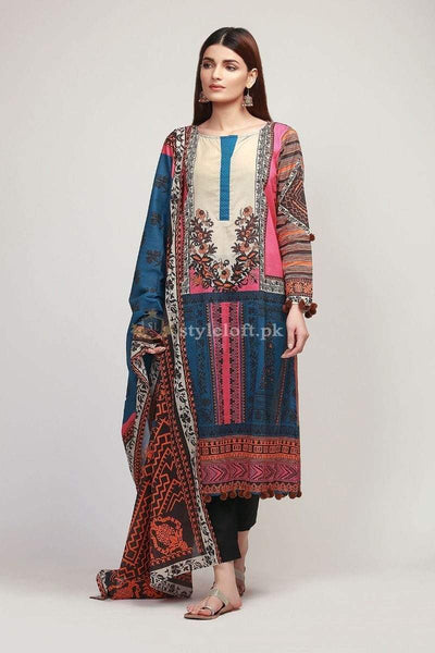 STYLE LOFT.PK Khaadi Embroidered Lawn Collection 2019 Unstitched 3 Piece Suit - 5092DW