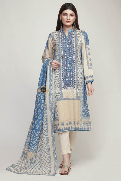 Khaadi Embroidered Lawn Collection Unstitched 3Pc Suit KH-1910