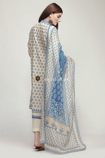 Khaadi Embroidered Lawn Collection Unstitched 3Pc Suit KH-1910