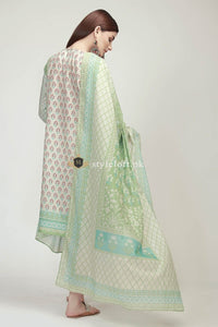 Khaadi Embroidered Lawn Replica Collection 3Pc Suit 19102_Beige