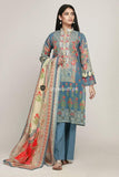 Khaadi Embroidered Lawn Unstitched 3Piece Suit 19110-Blue