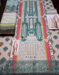 STYLE LOFT.PK Khaadi Embroidered Linen Unstitched 3 Piece Suit B19438-A