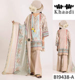 STYLE LOFT.PK Khaadi Embroidered Linen Unstitched 3 Piece Suit B19438-A