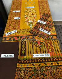 Khaadi Lawn Collection 2019 3Pc Embroidered KH-1809B