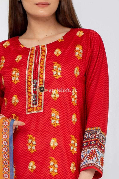 STYLE LOFT.PK Khaadi Lawn Collection 2019 Summer 3Piece Suit KH19108-Red