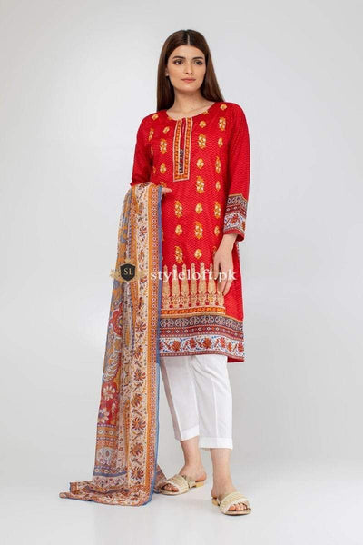 STYLE LOFT.PK Khaadi Lawn Collection 2019 Summer 3Piece Suit KH19108-Red