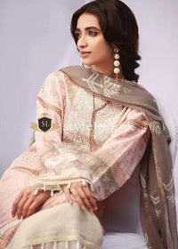 Khaadi Linen 3Piece, Wool Shawl KO-18401A