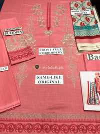 STYLE LOFT.PK Khaadi Unstitched Winter Vibe Collection 2019 - KO19509-PINK