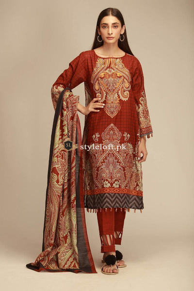 Khaadi Winter Collection-2018 vol.1 KH-18403 Red