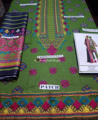 STYLE LOFT.PK Khaadi Winter Vibe Collection 2019 – KB19503-Green 3Pc Suit