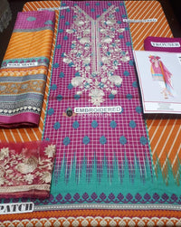 STYLE LOFT.PK Khaadi Winter Vibe Collection 2019 – KDPE19554-Purple 3PC Suit