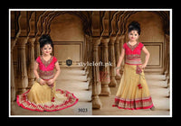 Kids Designer Linen Fabric 2Piece Pink Dress