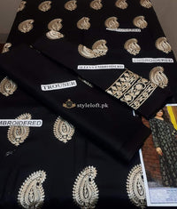 STYLE LOFT.PK Lime Light Embroidered Linen 2Piece Suit (Shirt & Trouser) LL-1902