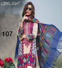 Lime Light Lawn Collection 2019 3Pc Embroidered LL-18