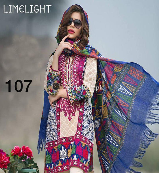 Lime Light Lawn Collection 2019 3Pc Embroidered LL-18