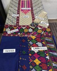 Lime Light Lawn Collection 2019 3Pc Embroidered LL-18