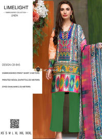 Limelight Winter 3Piece, Wool Shawl CB-845A