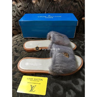 Louis Vuitton Women's Open Told Footbed Slide-Brown