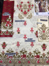 Majestic By Embroyal Lawn Unstitched 3Pc Suit MJE18W-03