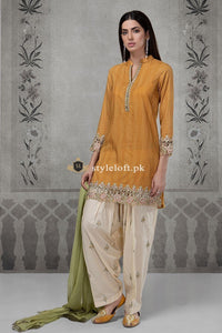 Maria.B Casuals Winter 3Piece DW-2129-Mustard