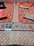 STYLE LOFT.PK Maria B Chiffon Collection Unstitched 3PC Suit MB-1905 Rust