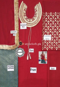 STYLE LOFT.PK Maria B Chiffon Kids Wedding Collection 3Piece Suit MKS-180