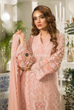 STYLE LOFT.PK MARIA.B. Eid Unstitched MBROIDERED 3Piece Chiffon Suit – Peachy Pink (BD-1602)