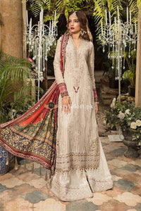 STYLE LOFT.PK Maria B Embroidered Chiffon Unstitched 3 Piece Suit MB19E 1603 - Eid Collection