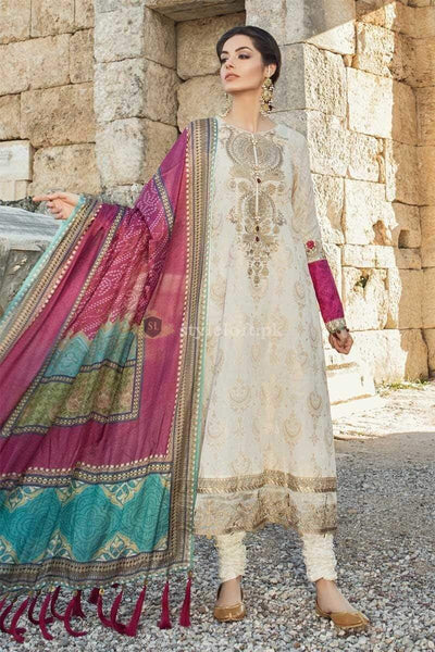 STYLE LOFT.PK Maria B Embroidered Lawn Collection 2019 Unstitched 3 Piece Suit- D-1903-A