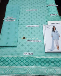STYLE LOFT.PK Maria B Embroidered Lawn Unstitched 3 Piece Suit Light Blue DW-2160
