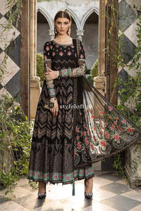 STYLE LOFT.PK Maria B Embroidered Lawn Unstitched 3 Piece Suit MBE19L 609 - Eid Collection