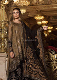 STYLE LOFT.PK Maria B Embroidered Zari Net Unstitched 3 Piece Suit MB18-W1 08 - Wedding Collection
