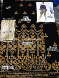 Maria.B Fall/Winter’18 Velvet 2Pc-Black