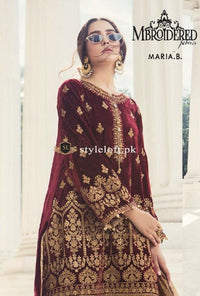 Maria.B Fall/Winter’18 Velvet 2Pc-Marrown