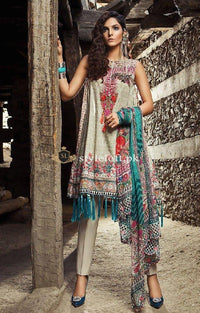 Maria.B Khaddar 3Piece MPT-302A-Beige