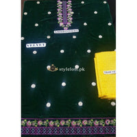 Maria.B Kids 2018 Winter Collection Velvet 2Piece-Green