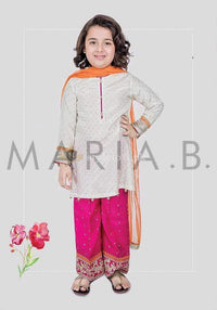 STYLE LOFT.PK Maria B Kids Chiffon Collection 2019 Unstitched 3 Piece Suit - MKS198
