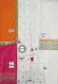 STYLE LOFT.PK Maria B Kids Chiffon Collection 2019 Unstitched 3 Piece Suit - MKS198