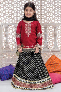 STYLE LOFT.PK Maria B Kids Collection Lawn Embroidered Two Piece Suits MKD-230