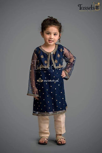 STYLE LOFT.PK Maria B Kids Collection Linen Embroidered Two Piece Suits MKD-116