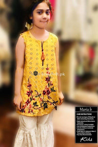 STYLE LOFT.PK Maria B Kids Wear Lawn Chikenkari Embroidered Two Piece D-196