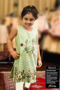 STYLE LOFT.PK Maria B Kids Wear Lawn Chikenkari Embroidered Two Piece D-197